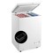 Compact Freestanding Chest Freezer with Removable Storage Basket